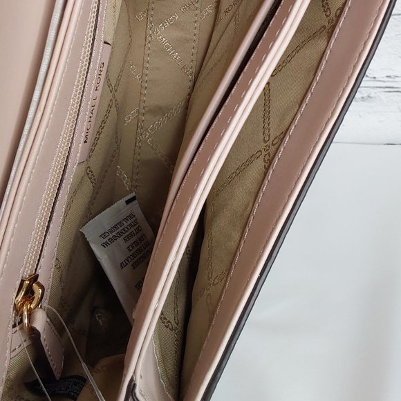 'MICHAEL KORS' 'HOLLY' LEATHER STUDDED CROSSBODY BAG & 'MK' DUST BAG SET - Picture 6 of 16